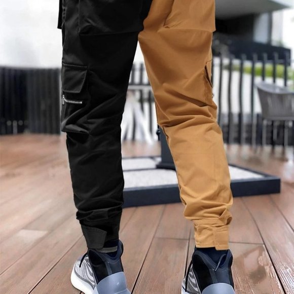 Streetstyle Men's Two-Tone Cargo Pants - Picture 4 of 5